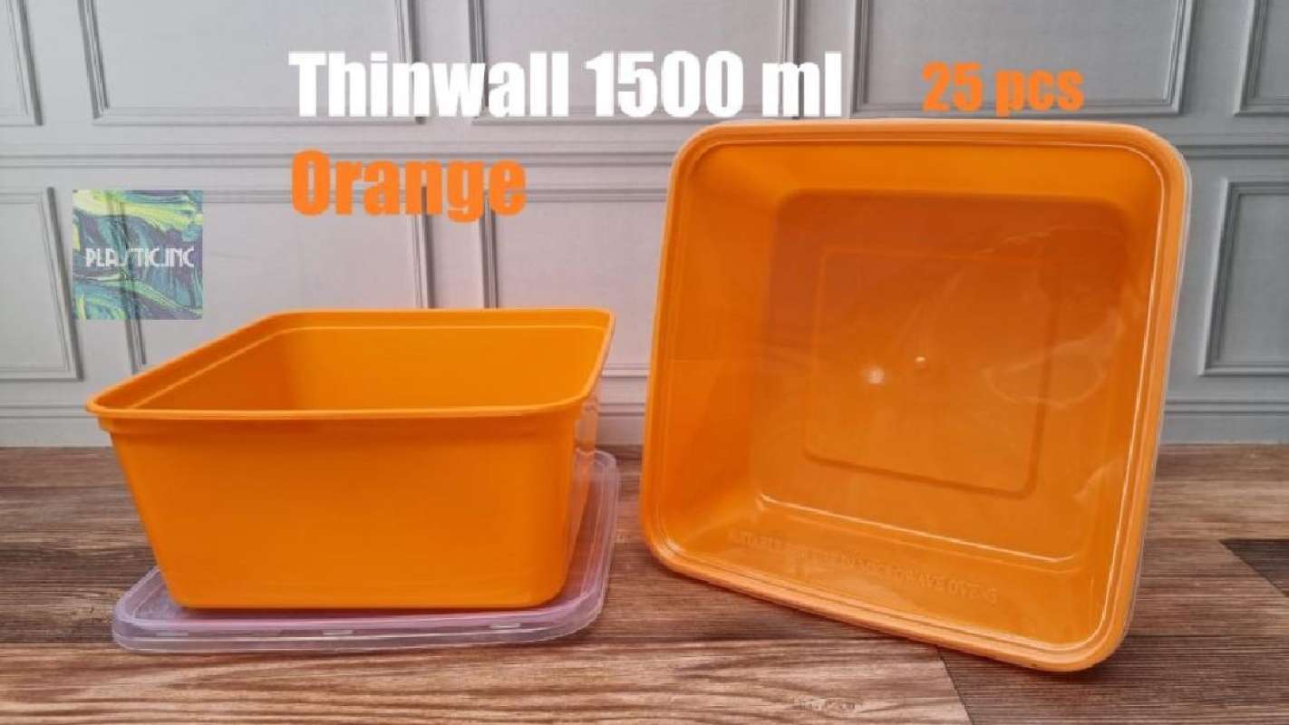 Jual Thinwall 1500 ml Warna/Box Kotak Plastik/Kotak Plastik/Thinwall