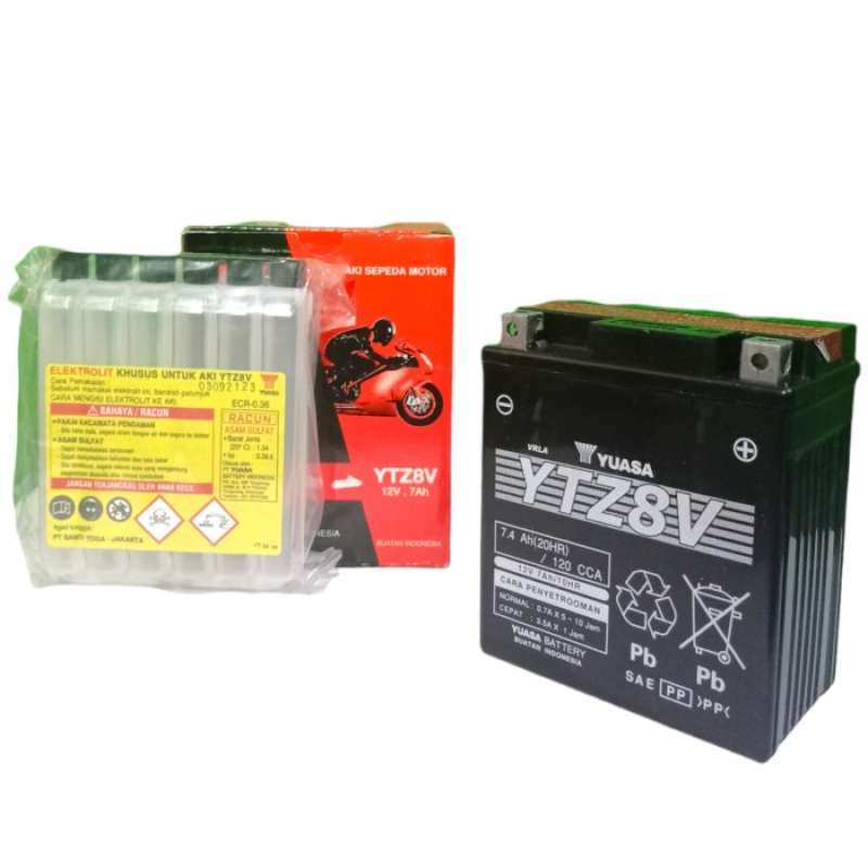 Jual Aki motor Vespa LX 150 YTZ8V / GTZ8V YUASA AKI KERING di Seller