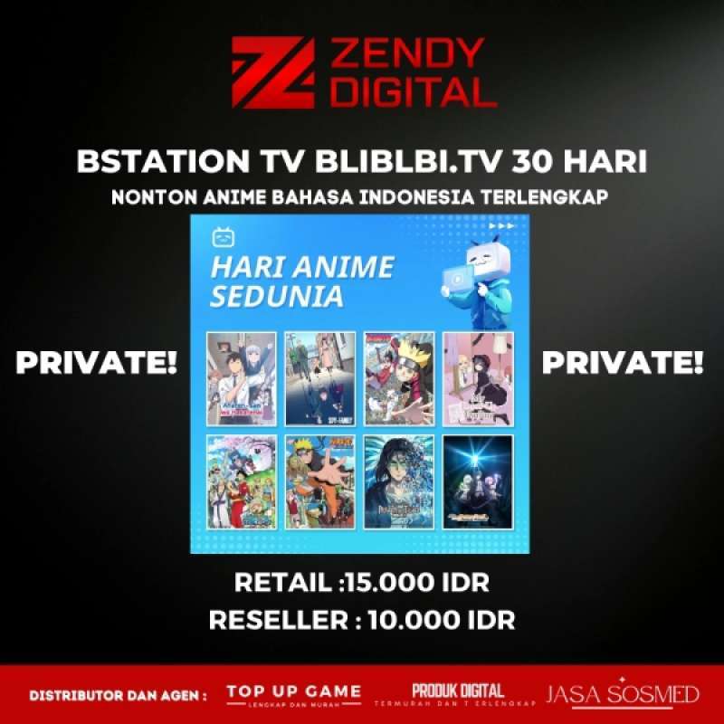 Jual Bstation / Blibli.TV Premium 30 Hari Private BUKAN YOUTUBE NETFLIX SPOTIFY di Seller