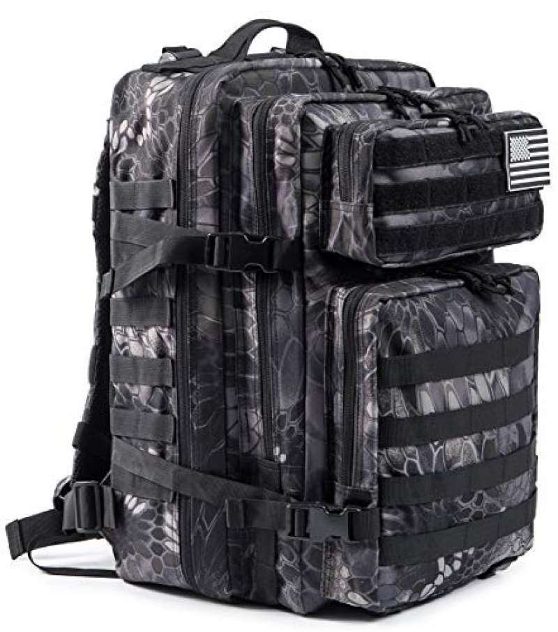 Promo QT&QY 45L Military Tactical Backpacks Molle Army Assault Pack 3