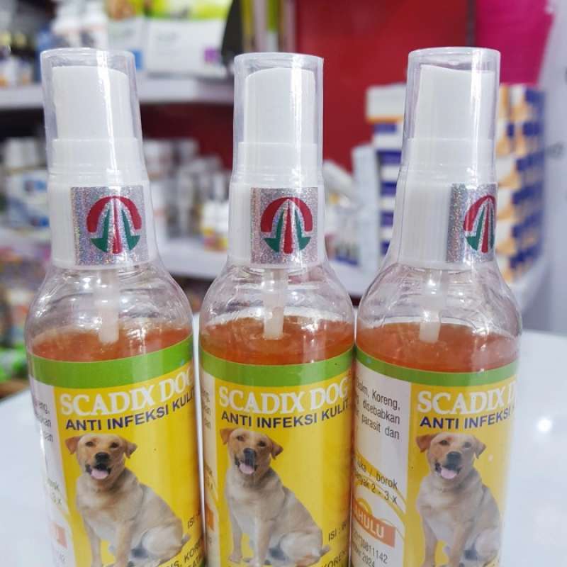 Jual SCADIX DOG SPRAY 60ML OBAT ANTI SCABIES KUDIS PADA ANJING di