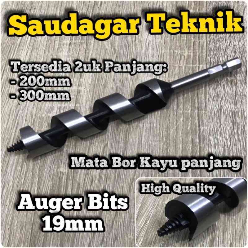 Promo Mata Bor Kayu Panjang 19Mm Wood Auger Bit 19 Mm Kualitas Baik