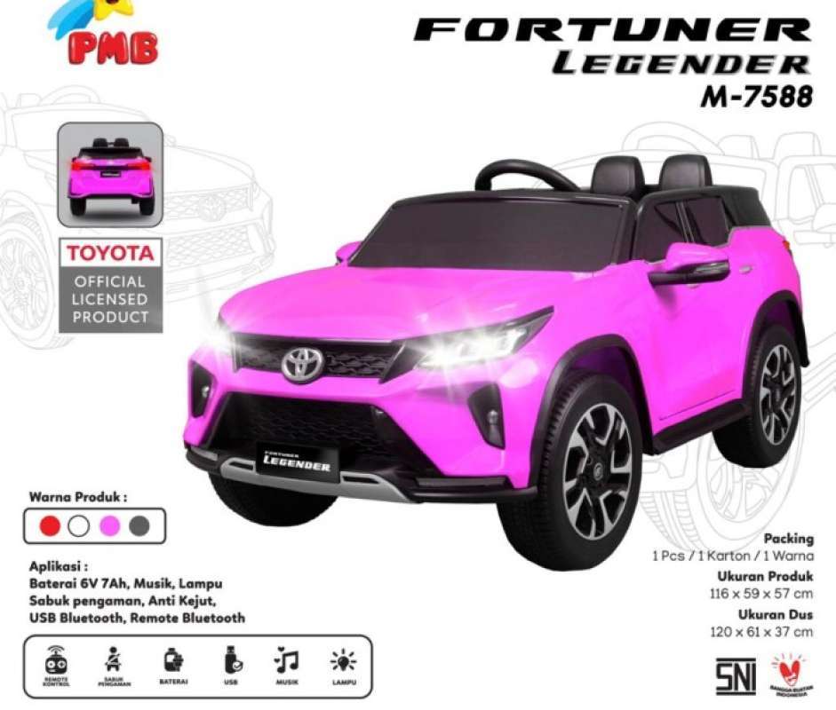 Promo Mobil Aki TOYOTA PMB FORTUNER LEGENDER M7588 Garansi SNI di