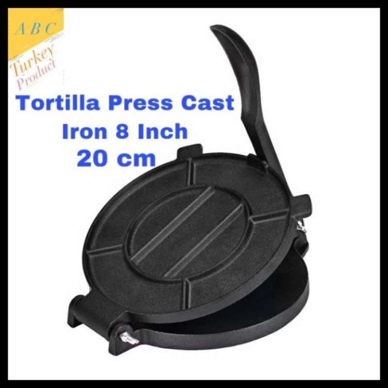 Promo Tortilla Press Cast Iron 8 Inch / 16 Cm Alat Membuat Tortilla