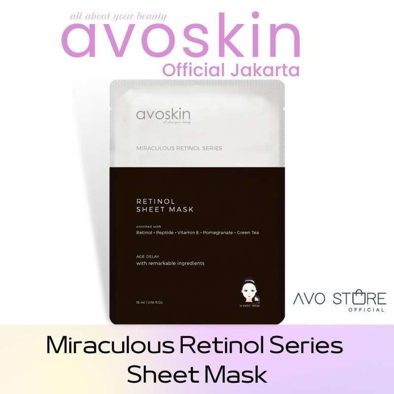 Jual Avoskin Miraculous Retinol Sheet Mask 15 Ml di Seller Avoskin