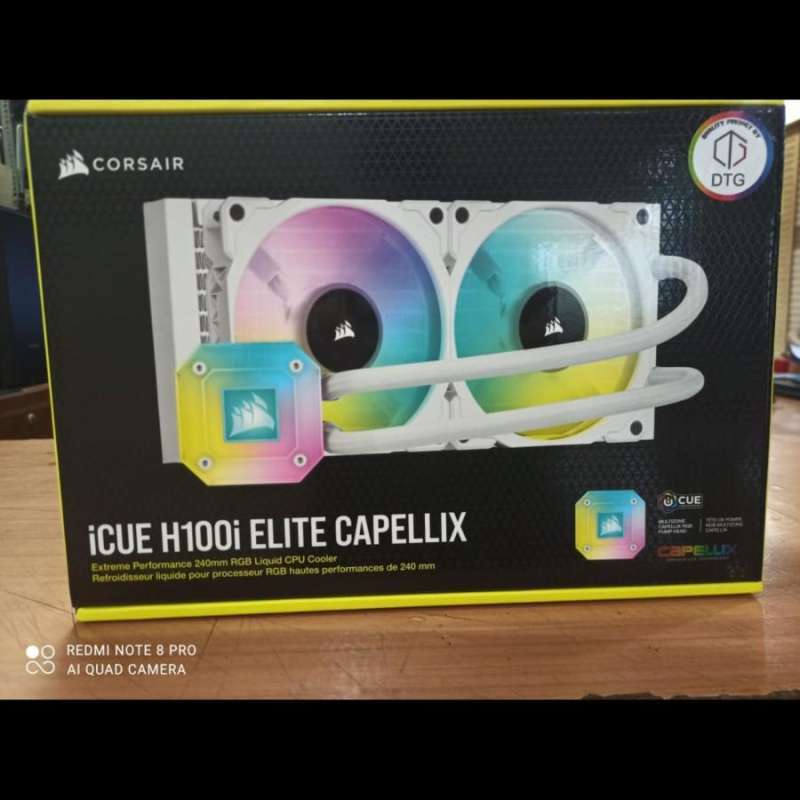 Jual CORSAIR iCUE H100i ELITE CAPELLIX WHITE Liquid CPU Cooler 240mm