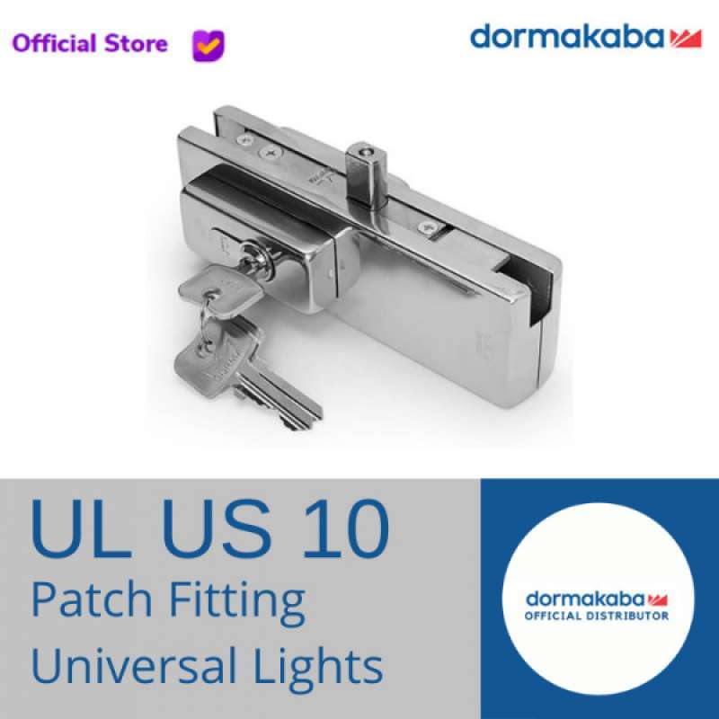 Promo Dorma Patch Fitting Ul Us 10 + Cyl Dormakaba Ul Us10+cyl Diskon