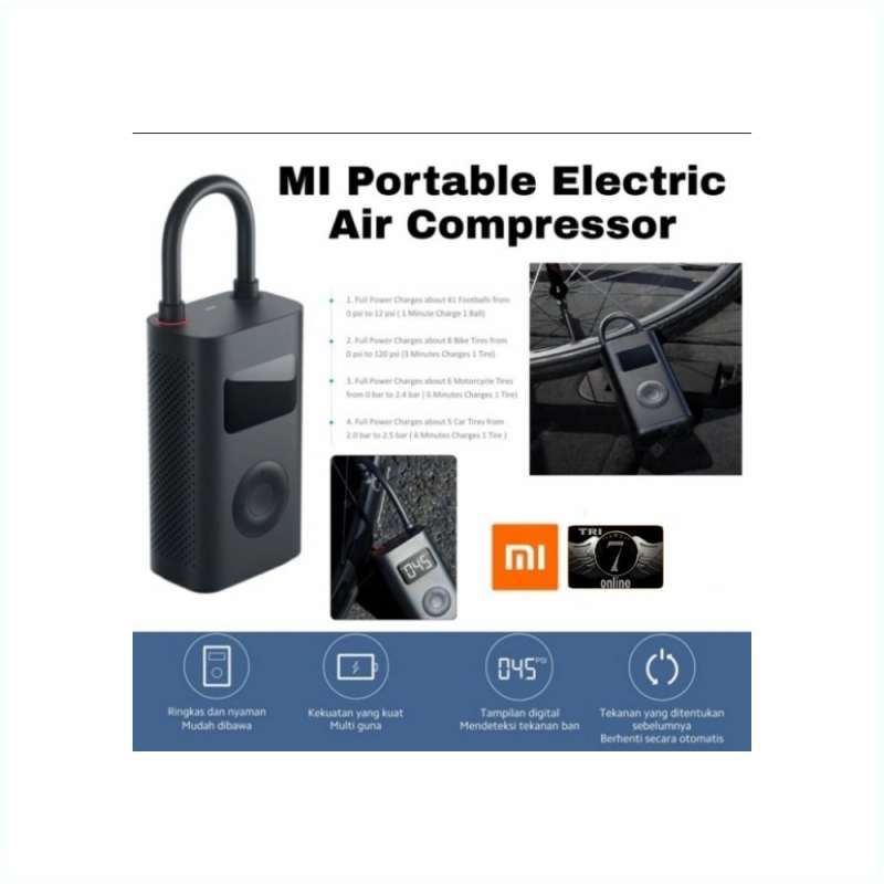Jual Xiaomi Mijia Mi Portable Electric Air Compressor Pompa Ban