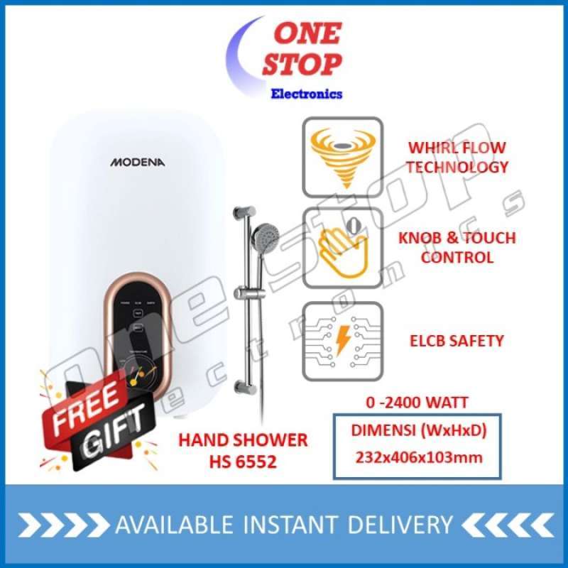 Jual MODENA EI 2 W Electric Instant Water Heater VELOCE 2400 Watt di