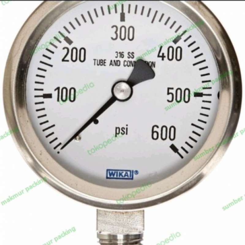 Promo Pressure Gauge Wika 0600 Psi Full Stainless 2 1/2 Inch Diskon 16