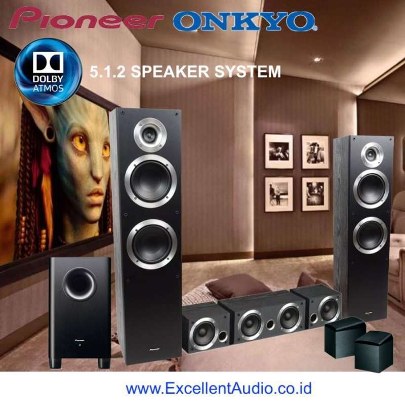 Vizio 5.1 2 Home Theater Sound System Jual Paket Dolby Atmos 5.1.2 Home Theatre Speaker System Pioneer Onkyo