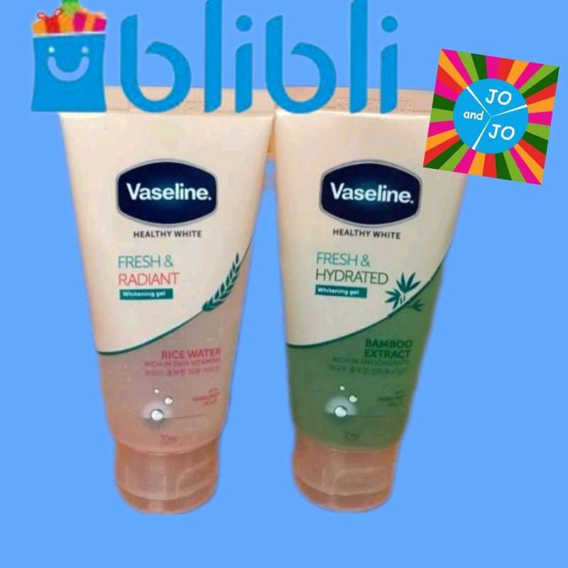 Jual Vaseline body lotion Healthy White Whitening Gel 70ml di Seller Jo