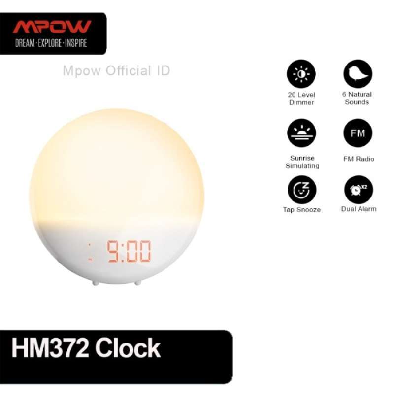 Promo Tahun ini aja kak Mpow Pictek Wake Up Light Alarm Clock with 6
