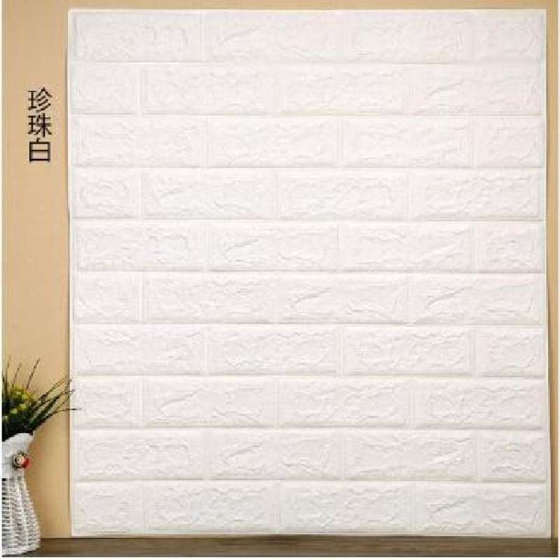 Jual Sticker Wallpaper Dinding 3D Embosed Model Bata 77x70cm stiker