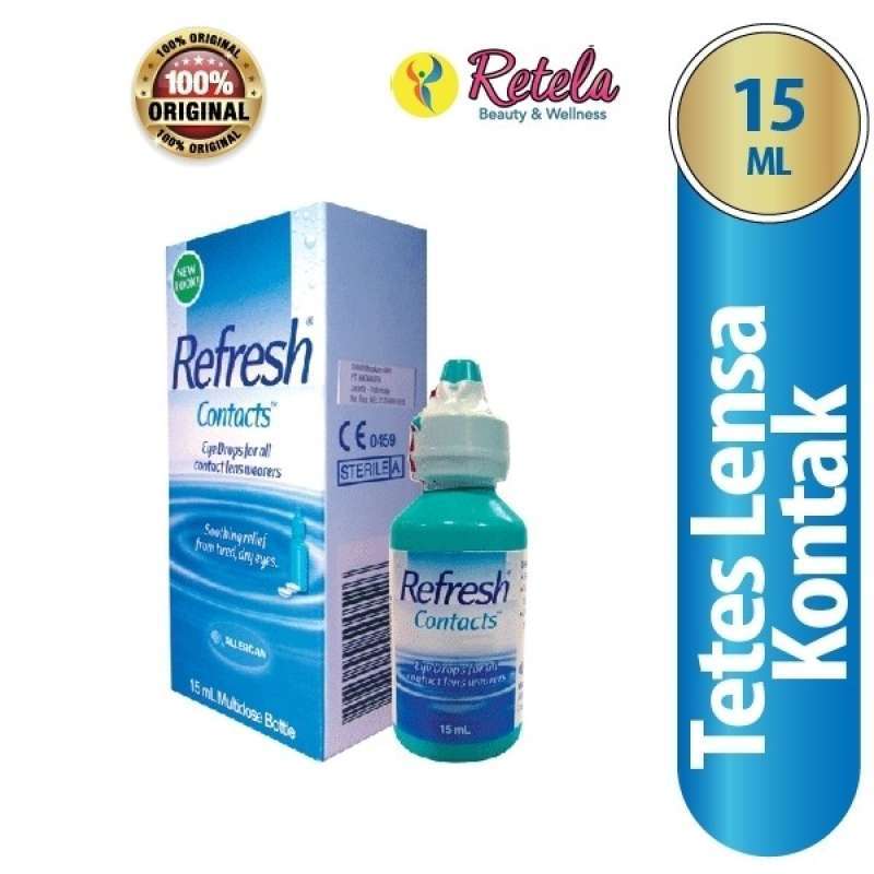 Jual Refresh Contacts 15 Ml / Tetes Kontak Lens / Eye Drop / Tetes Mata