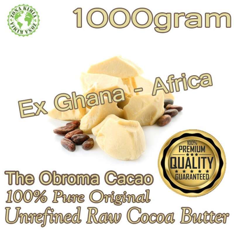 Promo Unrefined Cocoa Butter Lemak Coklat 1kg Raw Ghana Cacao Butter Diskon 23 di Seller Razor