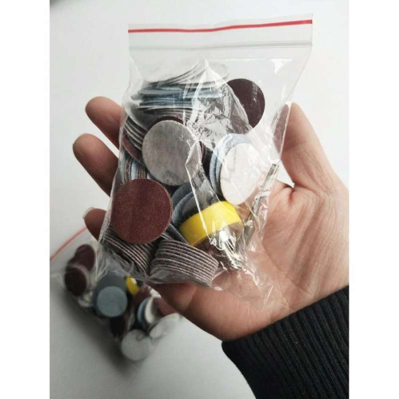 Jual Mata Bor Polishing Scrubbing Fiber Wheel Sanding Disc 100 PCS di