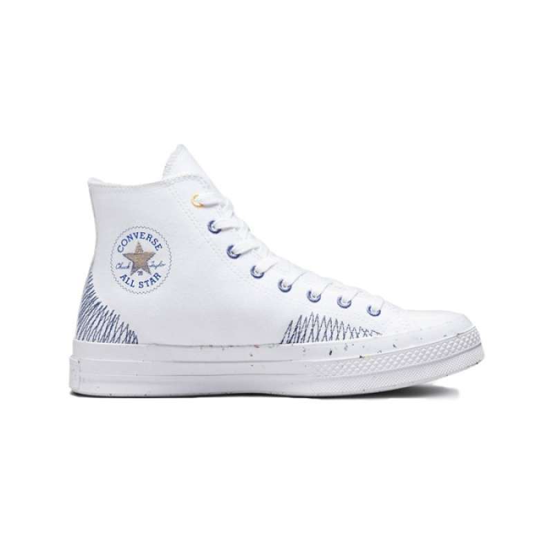 Promo Sepatu Wanita CONVERSE CHUCK 70 HI WHITE - A00408C Diskon 36% di