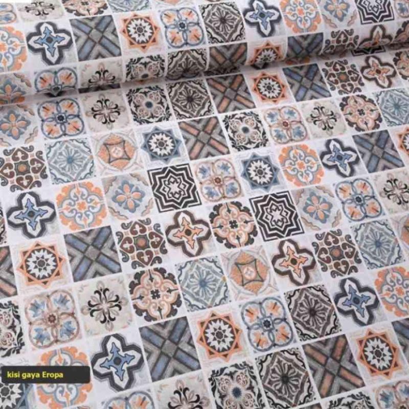 Sticker Stall Batik Promo Wallpaper Lantai Stiker Dinding Motif Batik Sticker Dapur ...