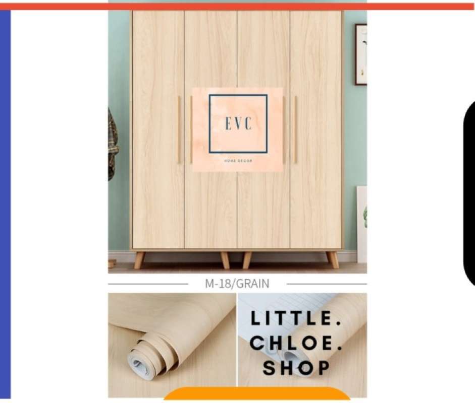 Promo Wallpaper Sticker Lemari / HPL Sticker Lemari Serba Guna