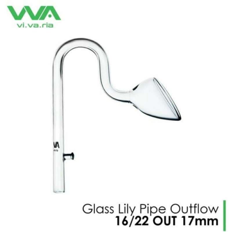 Jual Vivaria Glass Lily Pipe Outflow 16/22 Out 17Mm Selang 3/4 Inch di