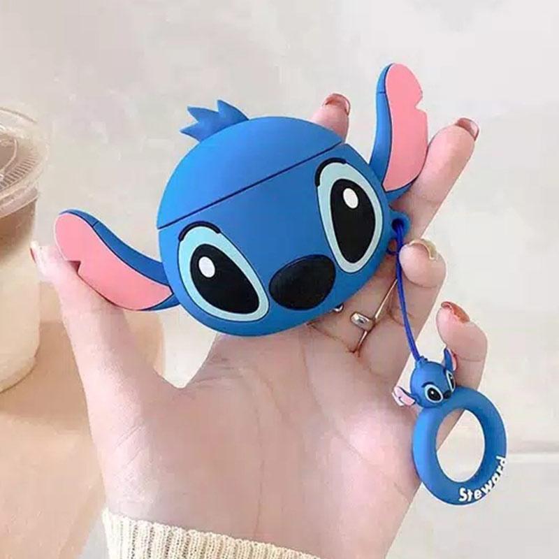 Jual OEM Stitch Premium Silicone 1/2 Airpods Case / Airpod