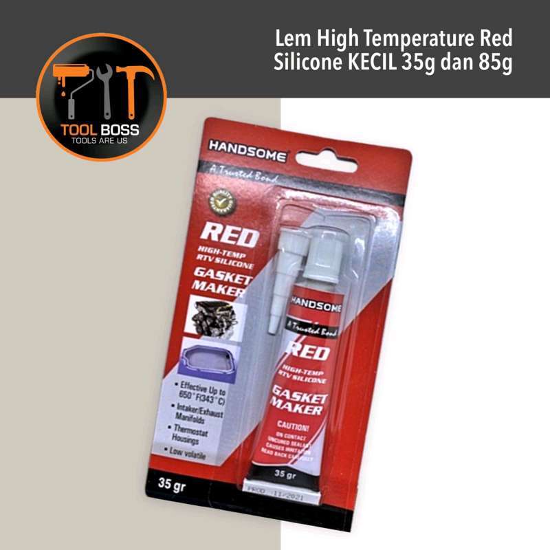 Jual LEM RED SEALANT TUBE LEM TEPERATURE SILICON di Seller ToolBoss