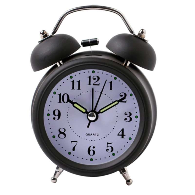 Jual OEM Wake Up Clock Two Bells Alarm Clock 12H Display Clock Easy