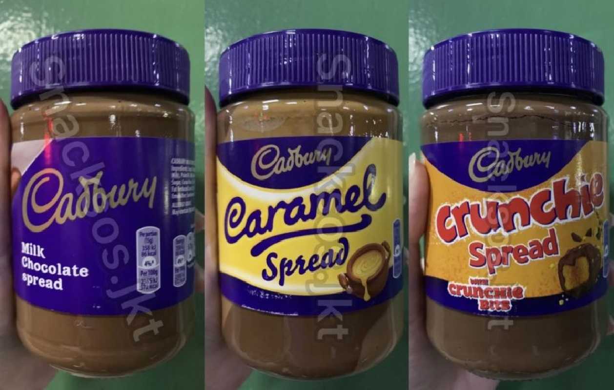 Jual Cadbury Milk Chocolate Spread / Caramel Spread / Crunchie Spread
