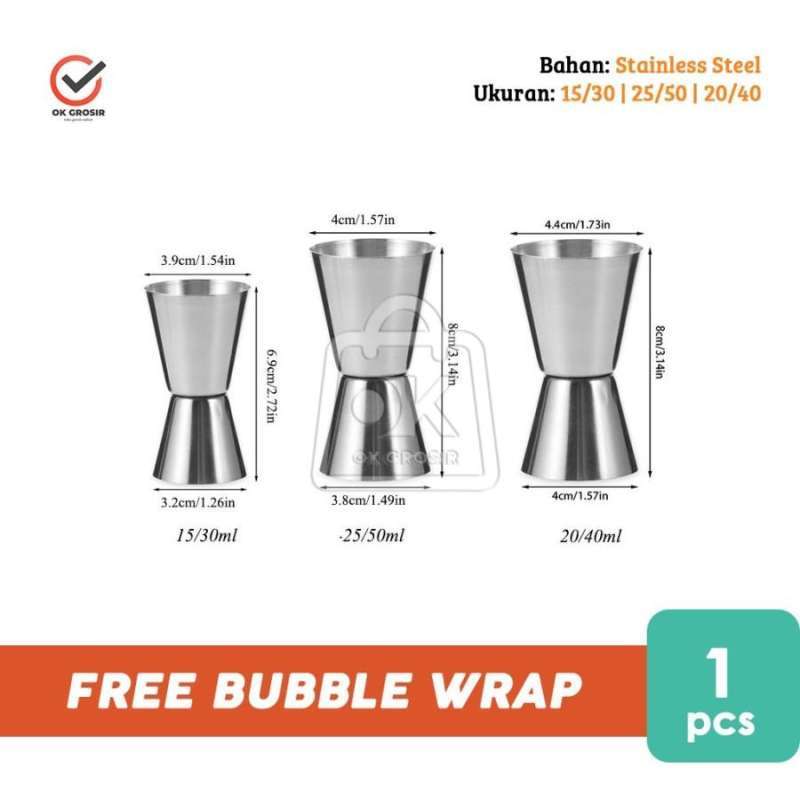 Jual Stainless Jigger / Jiger / Gelas Takaran Minuman (1 pcs) 2550cc