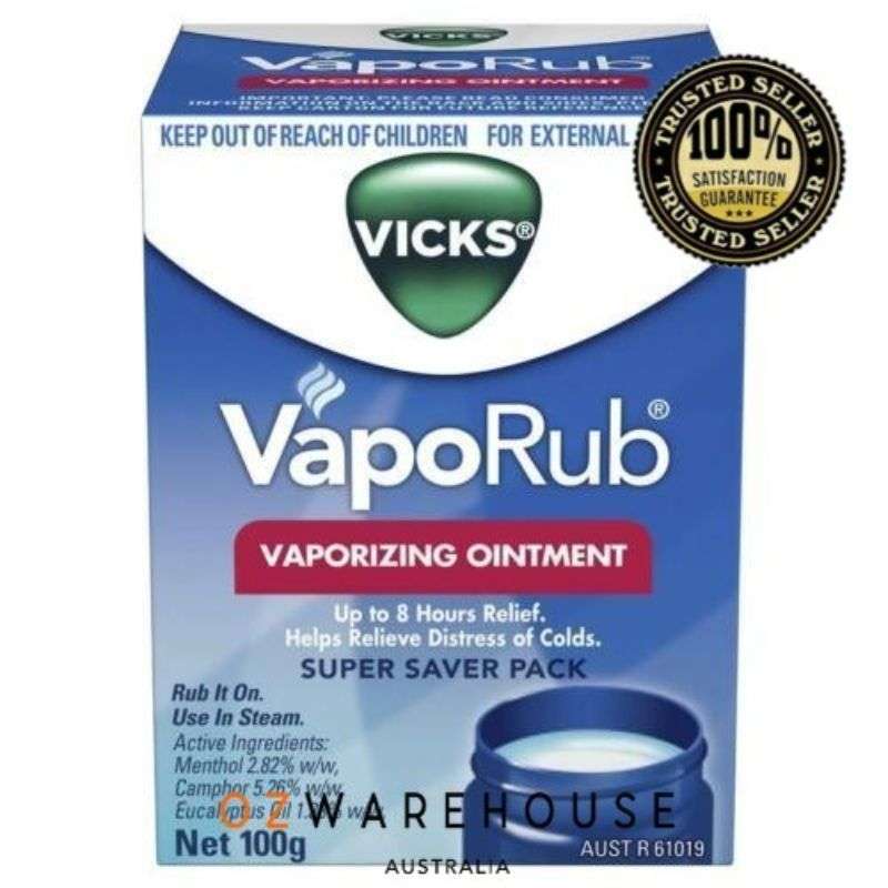 Jual Aus Vicks VapoRub Ointment Decongestant Chest Rub 100g di Seller