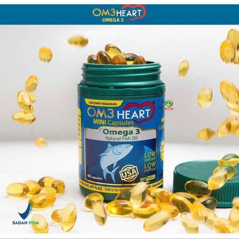 Jual Om3heart / Omeheart Omega 3 [besar] 60 Capsules - Natural Fish Oil ...