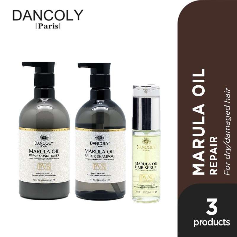 Promo Dancoly marula shampoo 400ml + conditioner 400ml + marula hair