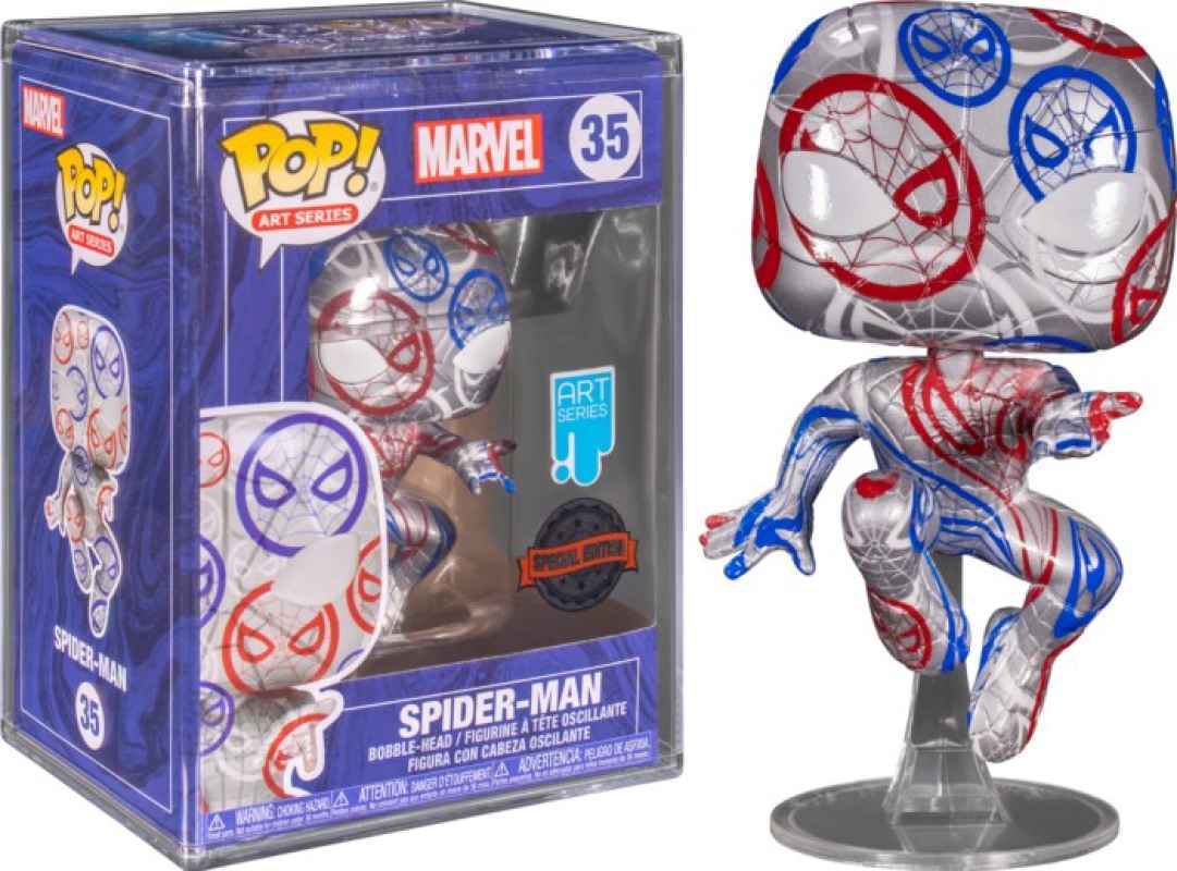 Promo Funko Pop Marvel Artist Series + Hard Case Spider-Man - Spider ...