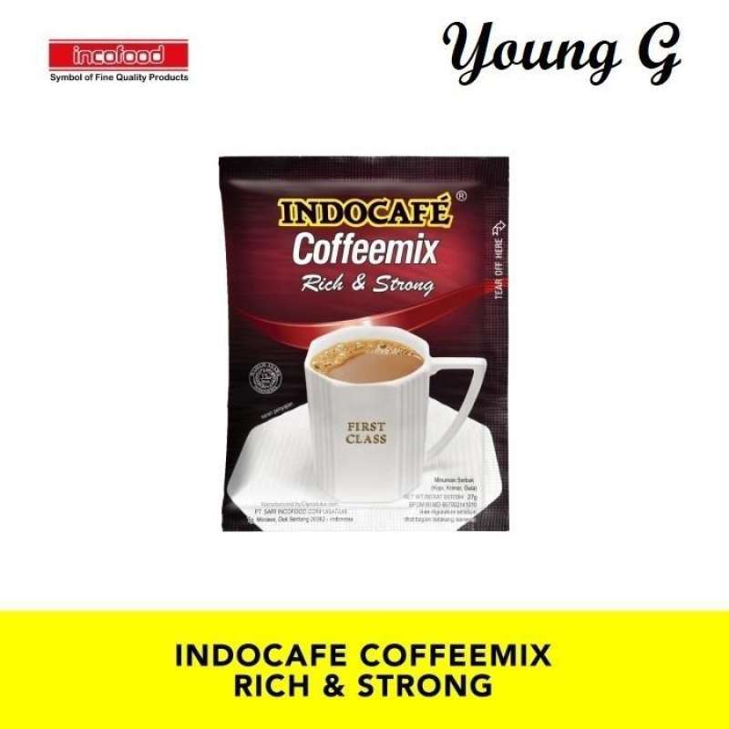 Jual 30 Sachet Indocafe Coffeemix Rich & Strong Kopi Renceng Coffee