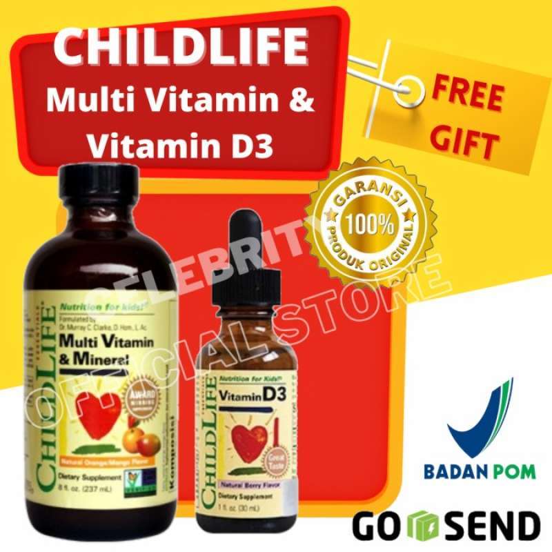Jual CHILDLIFE ESSENTIALS MULTIVITAMIN MULTI VITAMIN DAN VITAMIN D3 di ...