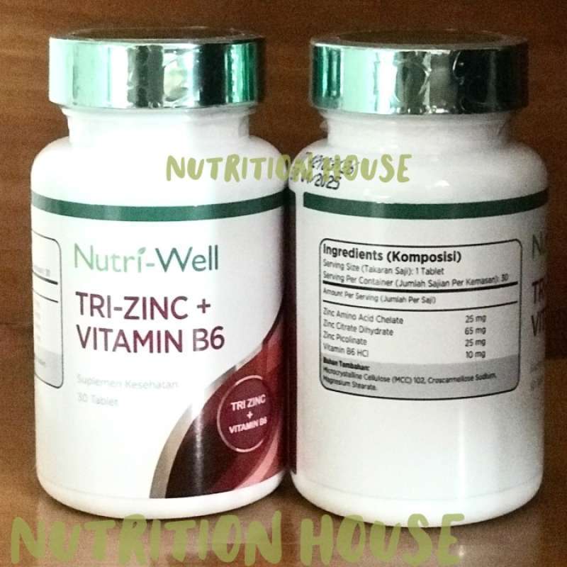 Jual Nutriwell Tri Zinc Vit B6 AMINO ACID CHELATE DIHYDRATE PICOLINATE 30 di Seller Pegazuz