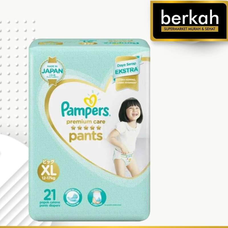 Promo PAMPERS PREMIUM CARE PANTS XL 21 PCS Diskon 1 di Seller Berkah Supermarket Berkah