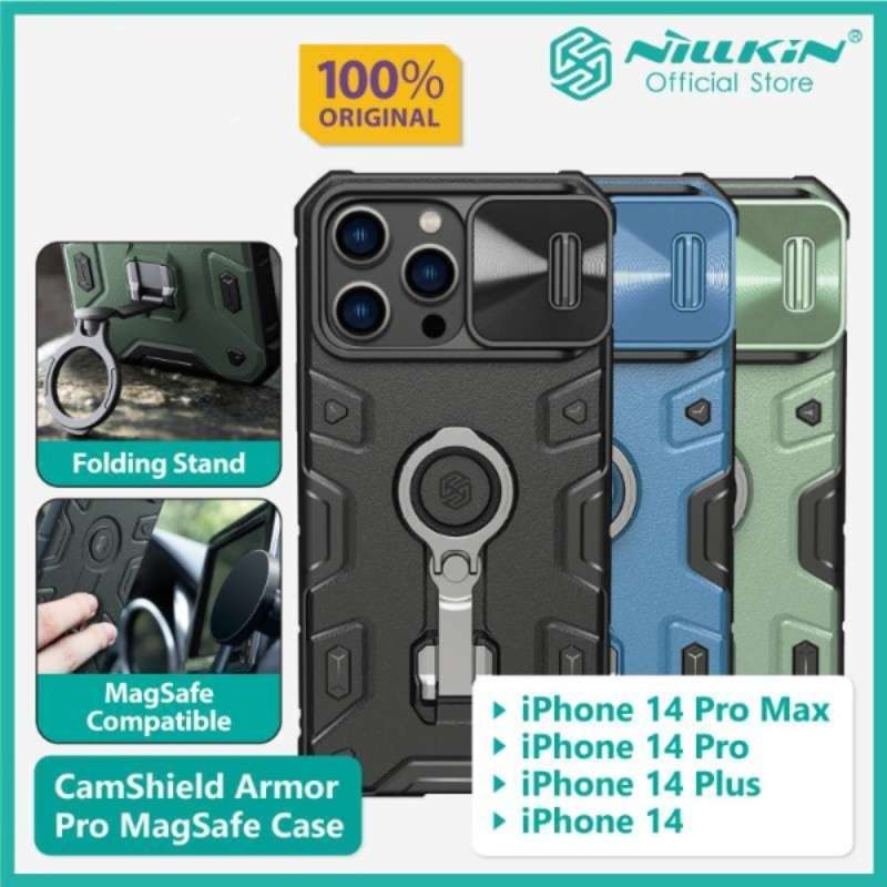 Jual Case iPhone 14 / Plus / Pro / Pro Max Nillkin CamShield Armor Pro