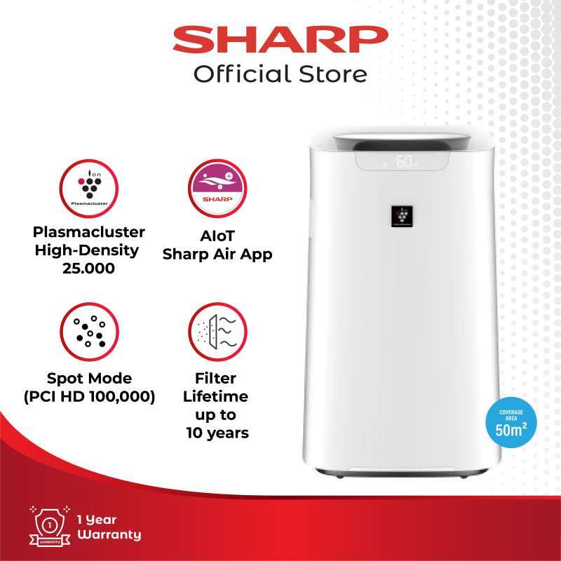 Jual SHARP KIL60YW Smart Air Purifier Humidifier AIoT COCORO Air [50M] di Seller Sharp