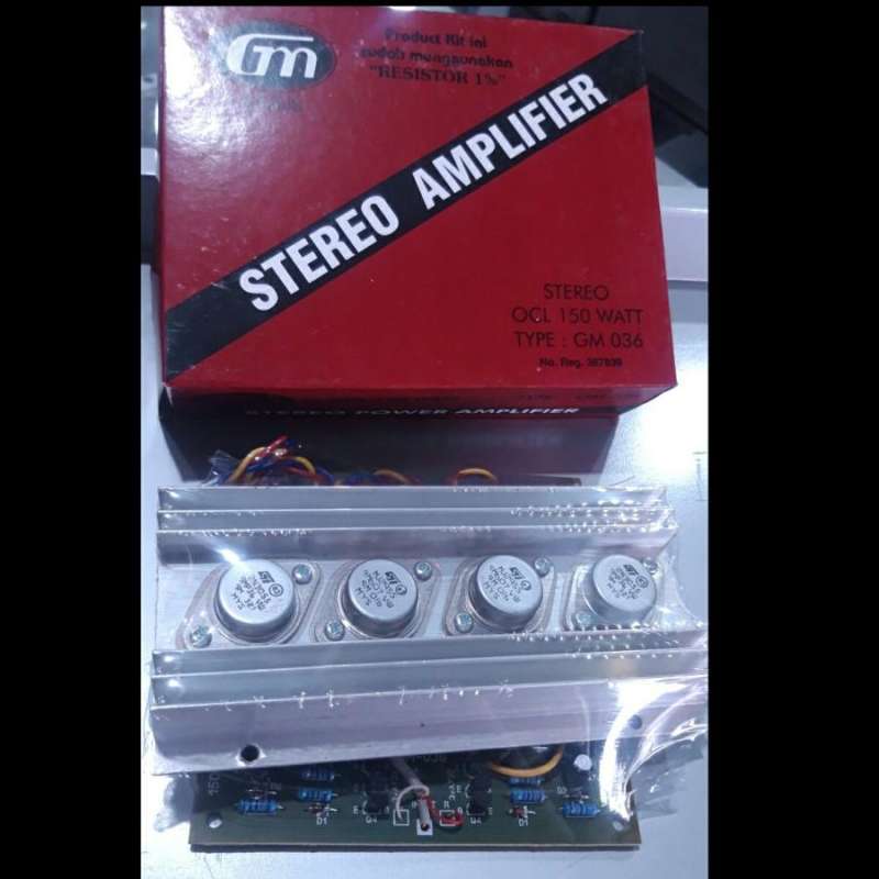 Jual KIT RANGKAIAN POWER AMPLIFIER OCL 150 WATT STEREO GM 036 di Seller