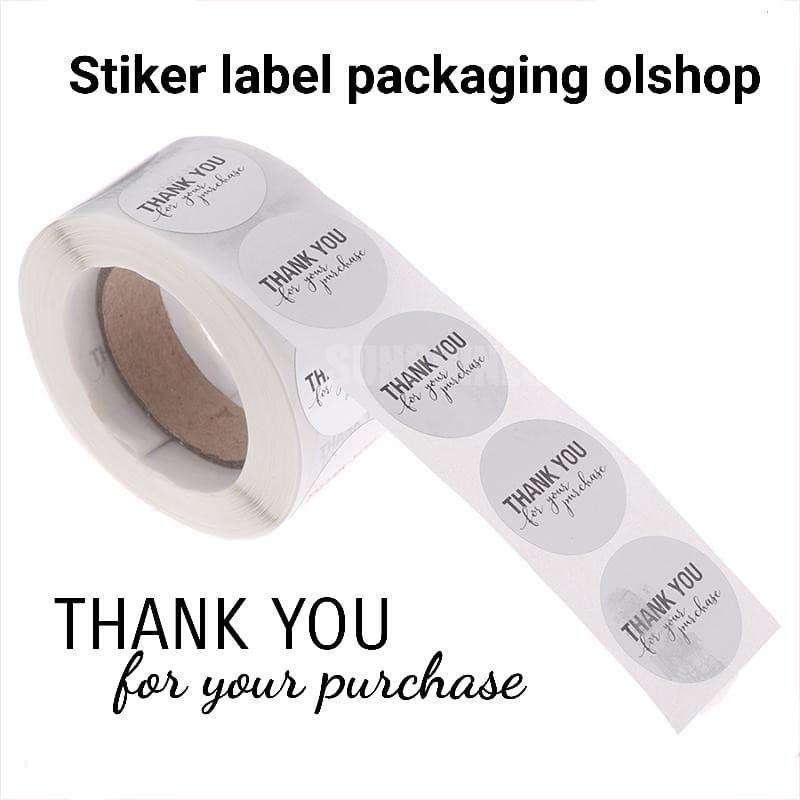 Jual Stiker Label Thank You For Your Purchase Bentuk Bulat Buat Paket ...
