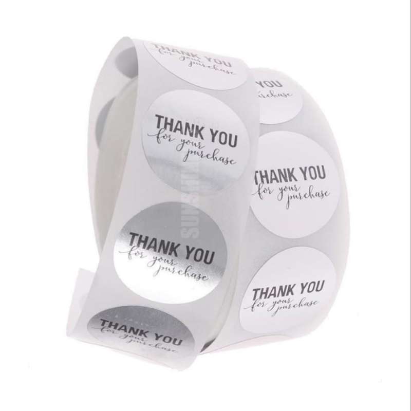 Jual Stiker label Thank You For Your Purchase bentuk bulat buat Paket