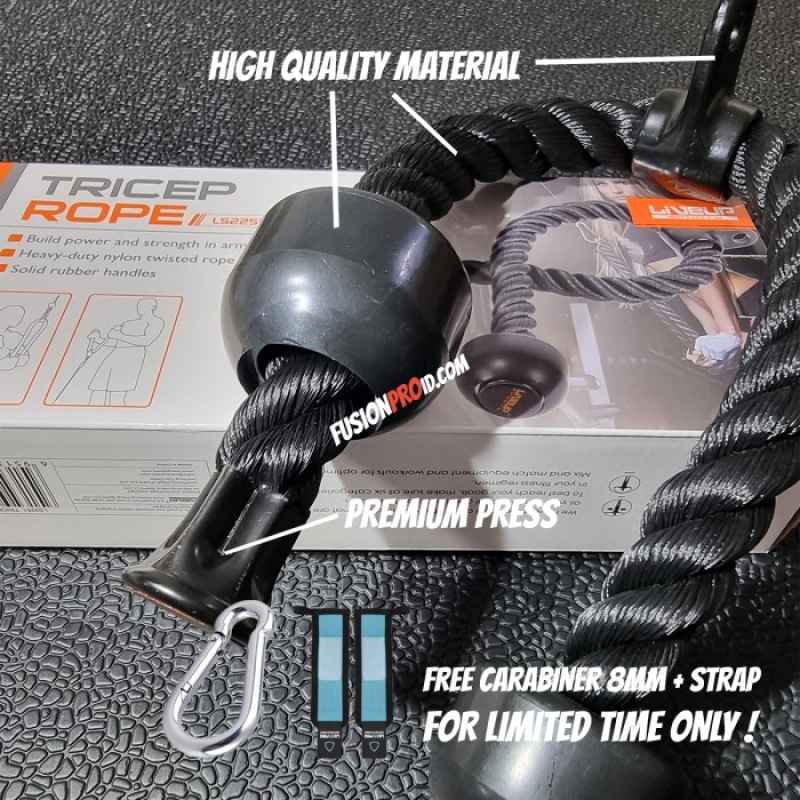 Jual Promo Of the month Tricep Rope Tali Latihan Triceps Handle Bar Gym