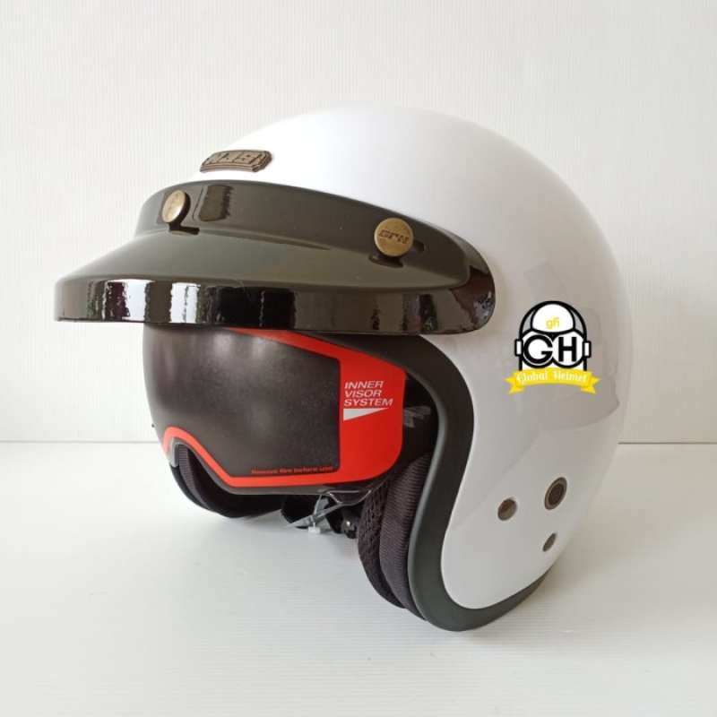 Promo NJS NX-2 SOLID HELM RETRO HELM NJS NX2 HELM SNI ORIGINAL - L