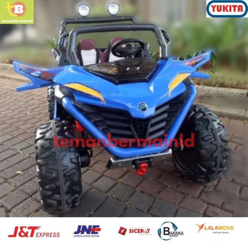 Jual Mainan Mobilan Aki Yukita Godzilla- Maenan Mobil Warna Biru di