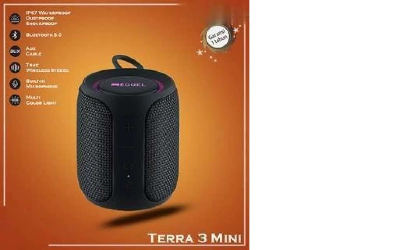 Jual Eggel Terra 3 Mini 360 Waterproof Portable Bluetooth Speaker di