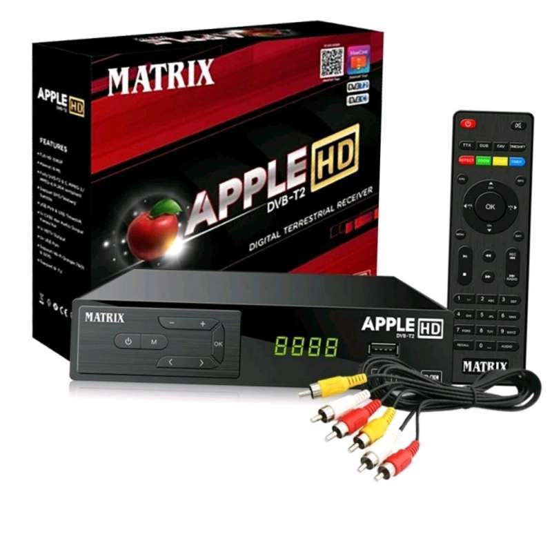 Jual SET TOP BOX STB MATRIX MERAH DVB T2 RECEIVER DIGITAL Set Box 