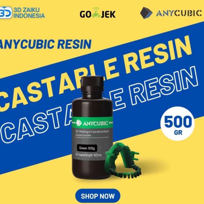 Jual Anycubic Dental Castable Resin 3D Printer Photon 500 Gram Stok