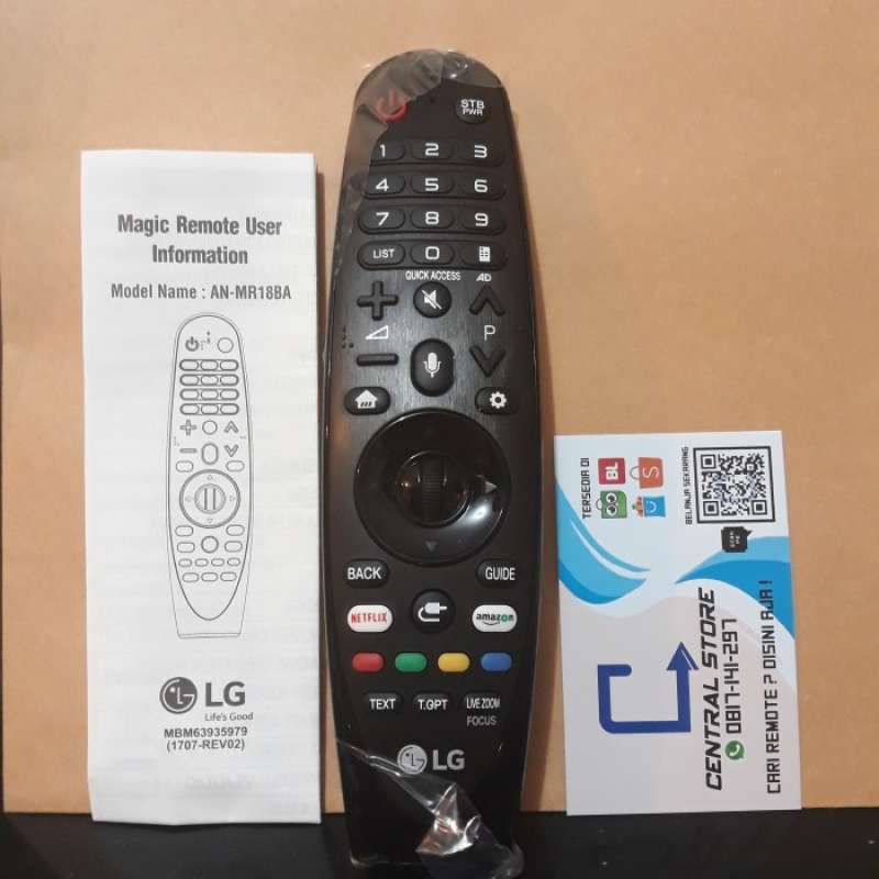 Jual Remote TV LG MAGIC ANMR18BA ORIGINAL di Seller NEW VISION